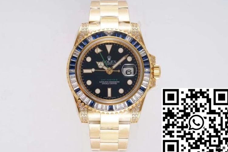 Factory 116758 II GMT White Rolex Diamond SAru Blue ROF Master 1104
